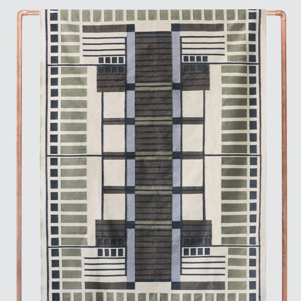 Amman Handwoven Area Rug - Olive